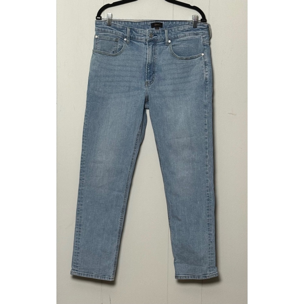 NWOT Quince Premium Organic Cotton Straight Leg Jeans Light Wash Blue Size 34x30